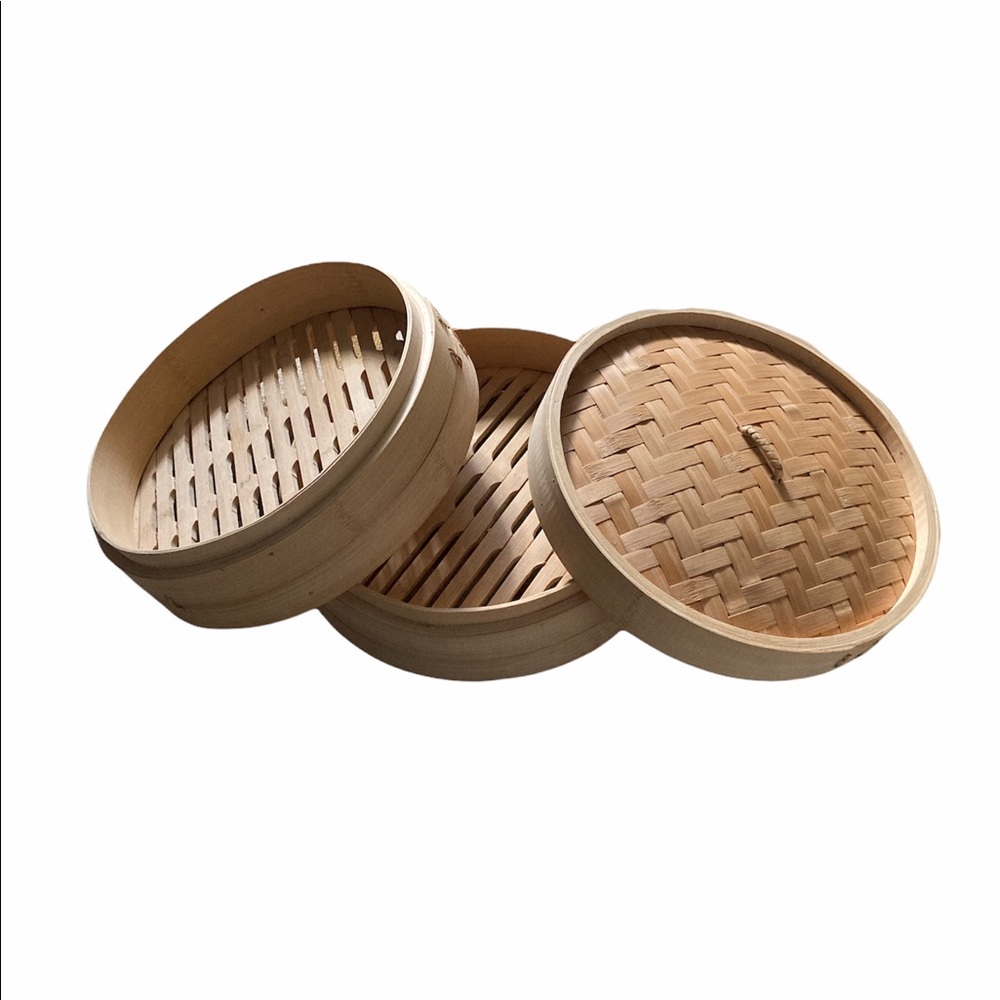 Bamboo 10-inch food steamer NEW